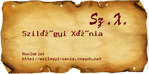 Szilágyi Xénia névjegykártya