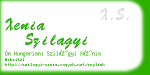 xenia szilagyi business card